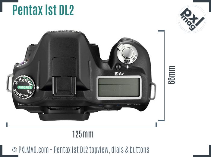Pentax ist DL2 topview buttons dials