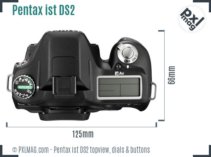 Pentax ist DS2 topview buttons dials