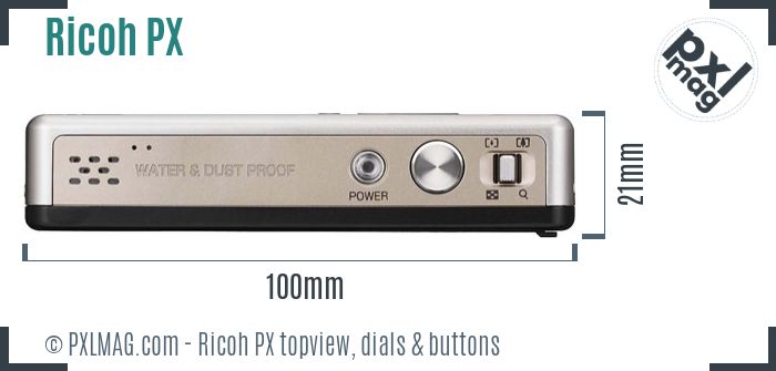 Ricoh PX topview buttons dials