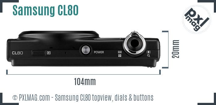 Samsung CL80 topview buttons dials