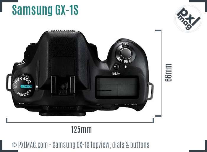 Samsung GX-1S topview buttons dials