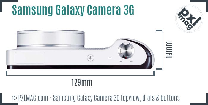Samsung Galaxy Camera 3G topview buttons dials