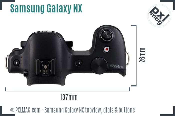 Samsung Galaxy NX topview buttons dials