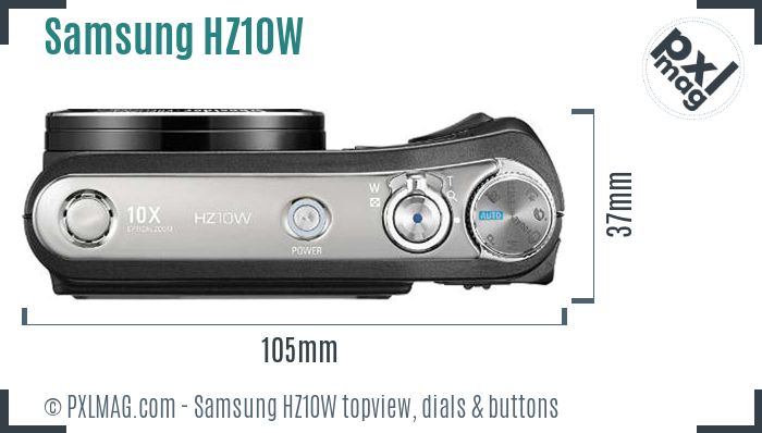 Samsung HZ10W topview buttons dials