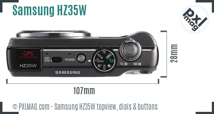 Samsung HZ35W topview buttons dials