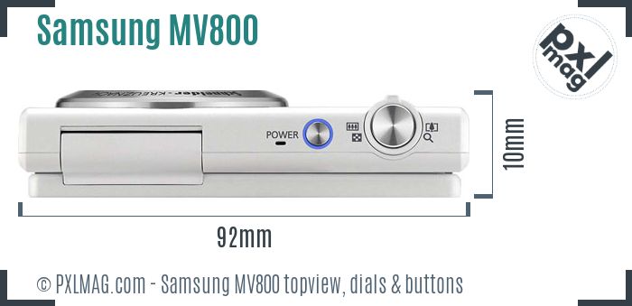 Samsung MV800 topview buttons dials