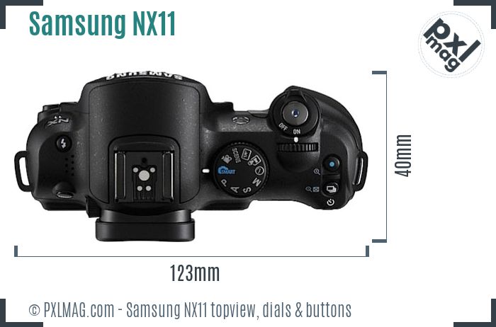 Samsung NX11 topview buttons dials