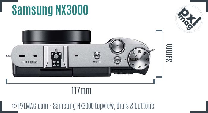 Samsung NX3000 topview buttons dials