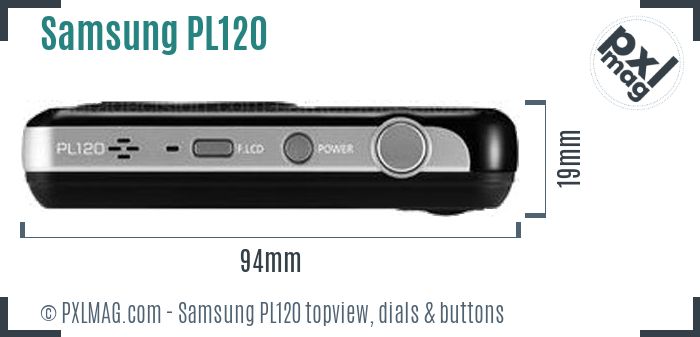 Samsung PL120 topview buttons dials