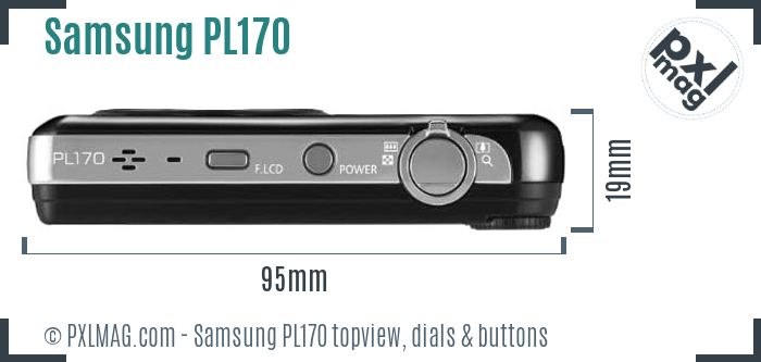 Samsung PL170 topview buttons dials