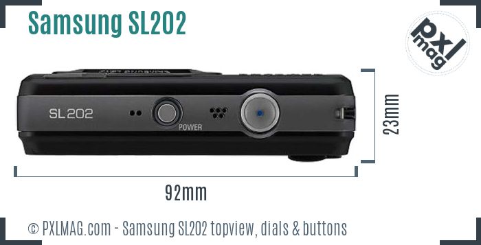 Samsung SL202 topview buttons dials