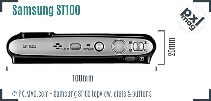 Samsung ST100 topview buttons dials
