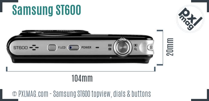 Samsung ST600 topview buttons dials