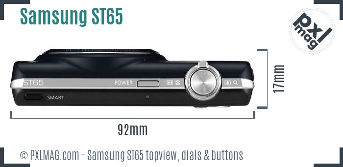 Samsung ST65 topview buttons dials