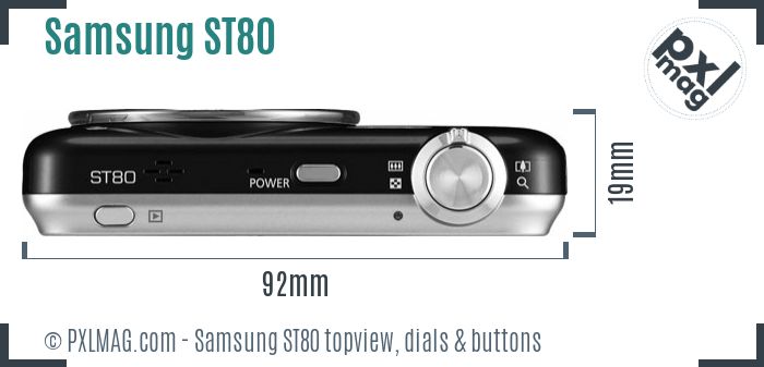 Samsung ST80 topview buttons dials