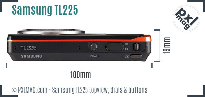 Samsung TL225 topview buttons dials