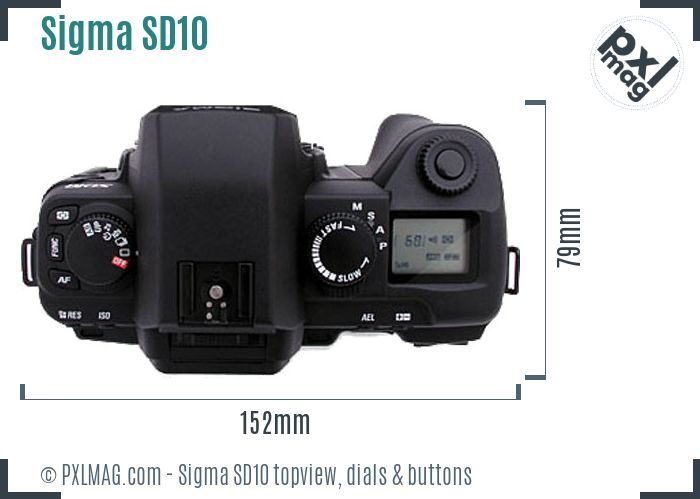 Sigma SD10 topview buttons dials