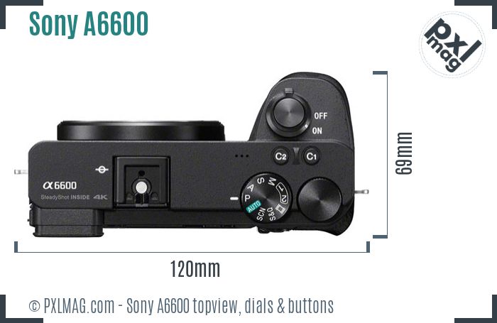 Sony Alpha a6600 topview buttons dials
